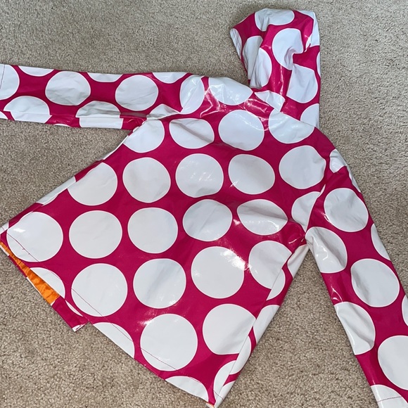 Pink Platinum 3T Raincoat Pink with White Polka Dots - Picture 5 of 6